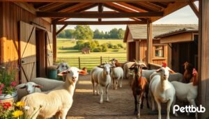 Farm animal shelters in France