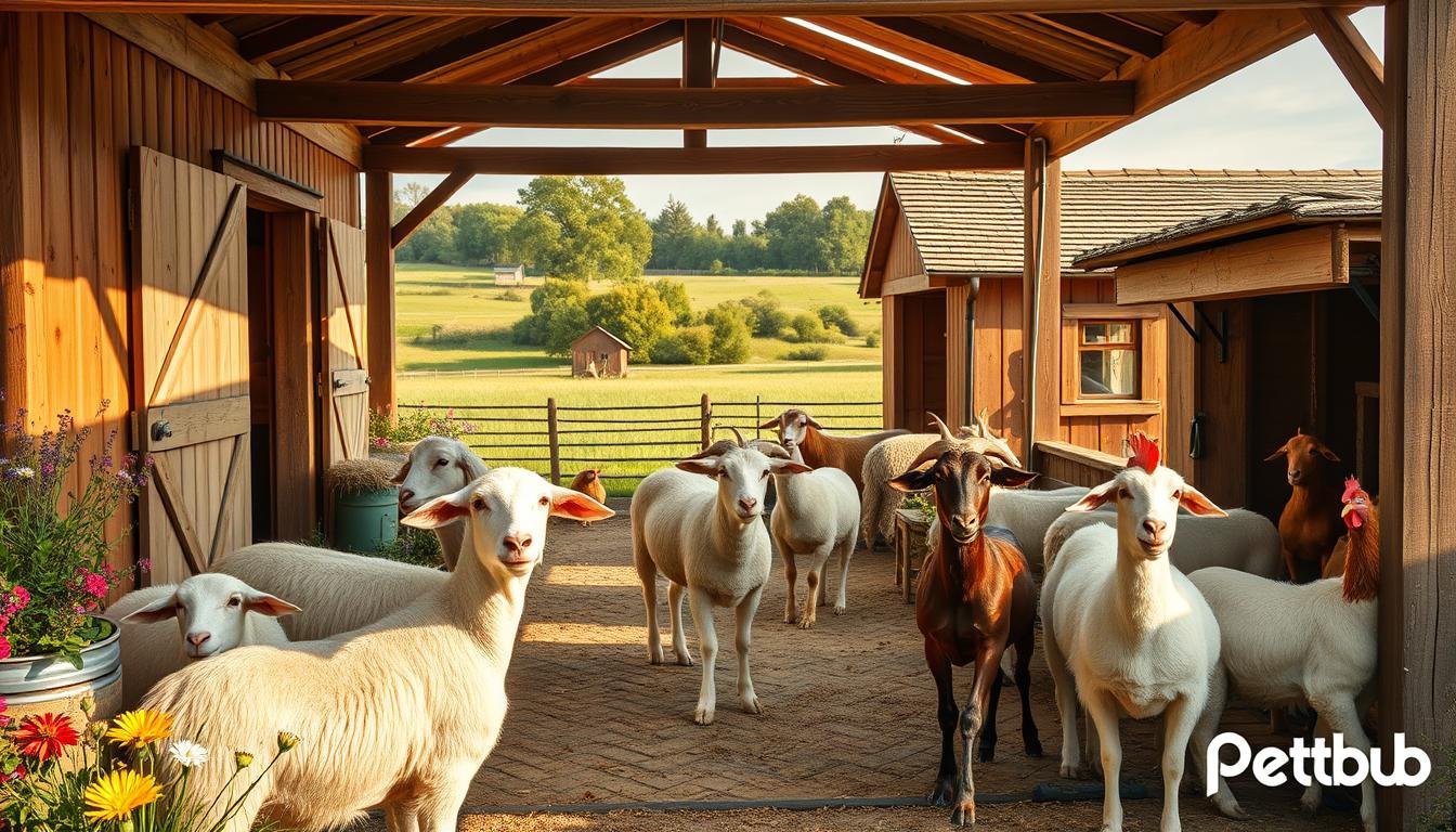 Farm animal shelters in France