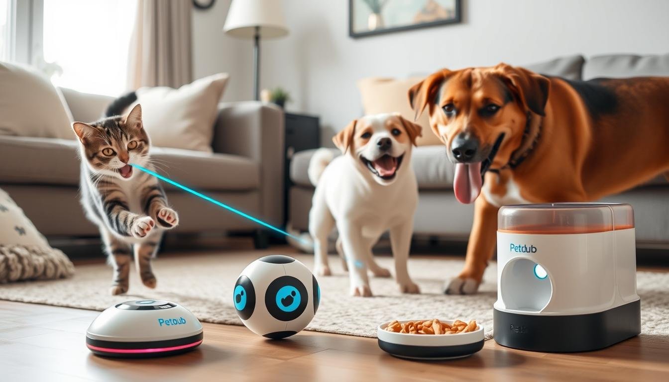 High-tech pet toys