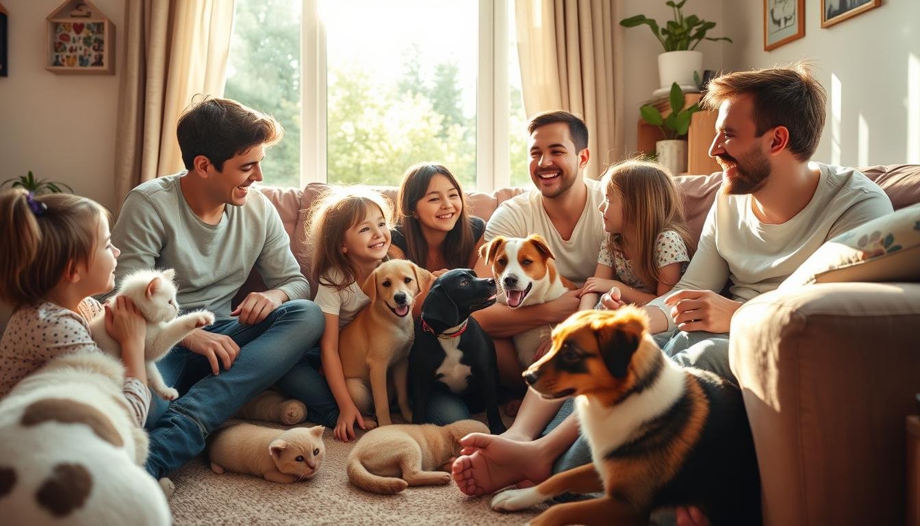 Pets and family happiness