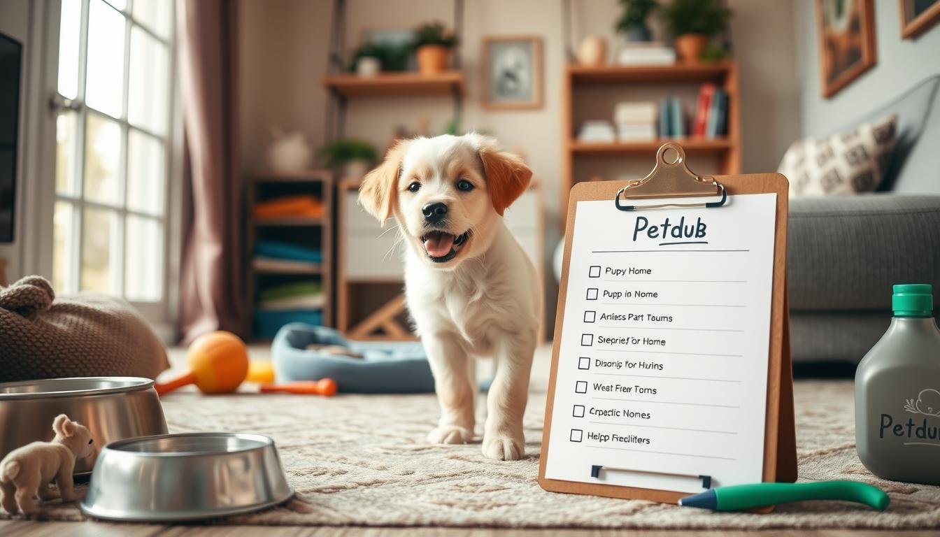 Puppy care checklist