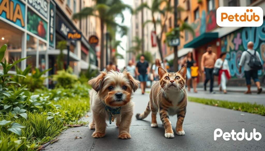 pet travel in the city