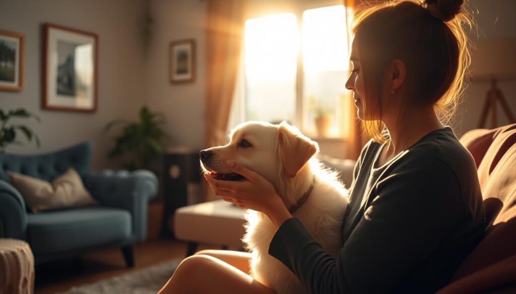 petting for calm