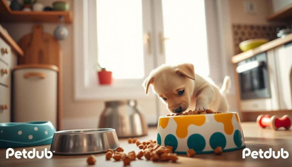 puppy feeding