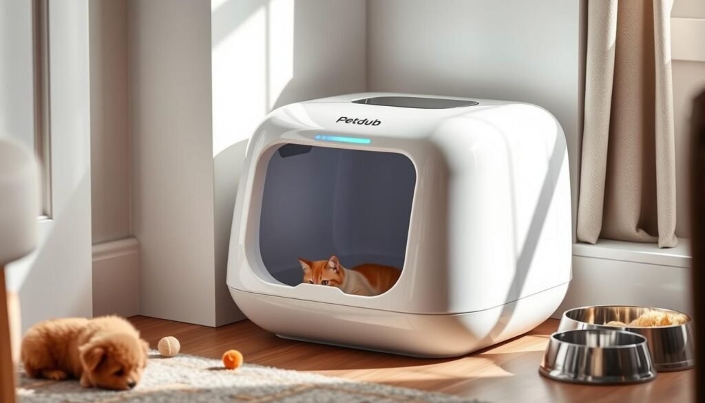 self-cleaning litter box